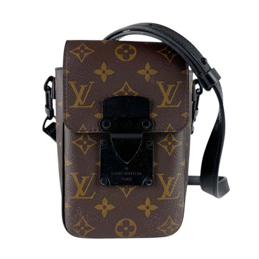 Louis Vuitton LOUIS VUITTON Shoulder Bag Monogram Macassar S-Lock Vertical We...